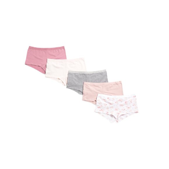 LAURA ASHLEY Multi 5pk Organic Cotton Blend Briefs - Picture 1 of 2